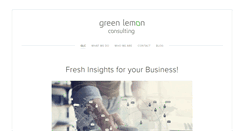 Desktop Screenshot of greenlemonconsulting.com